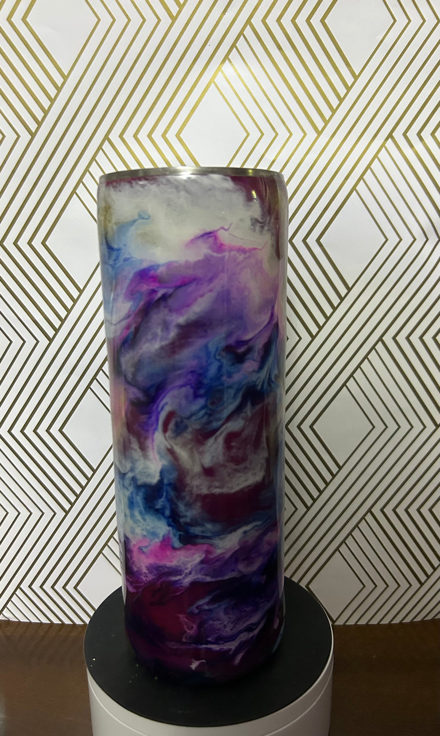 20 oz. Skinny Purple Dream Galaxy Tumbler