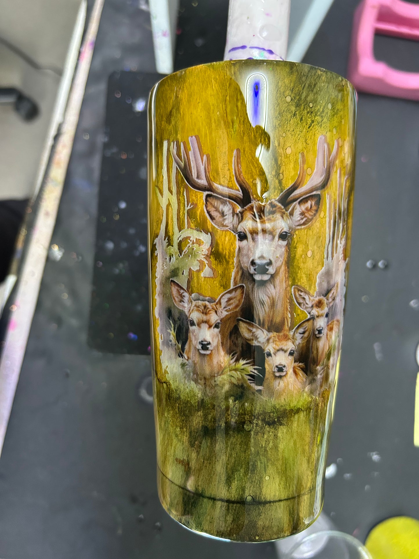 18 oz Deer Camo Tumbler